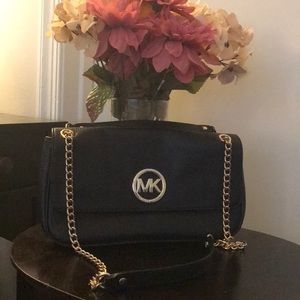 Michael Kors Black & Gold Bag.